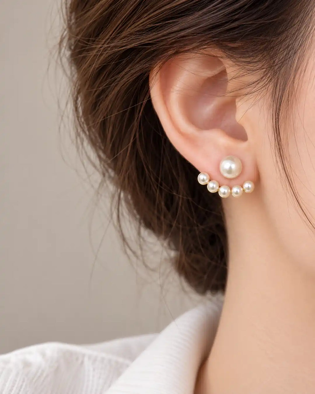 Six Pearl Earrings