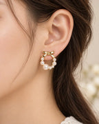 Pearl Bow Earrings