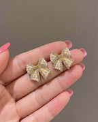 Coquette Pearl Bow Earrings