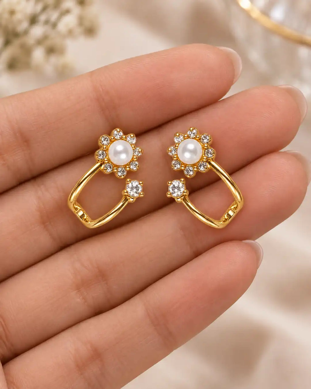 Sunburst Floral Earrings