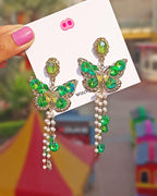 Emerald Wings of Eden Dreamy Princess Earrings