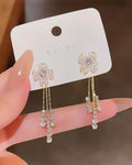 Flora Elegance Stud Drop Earrings
