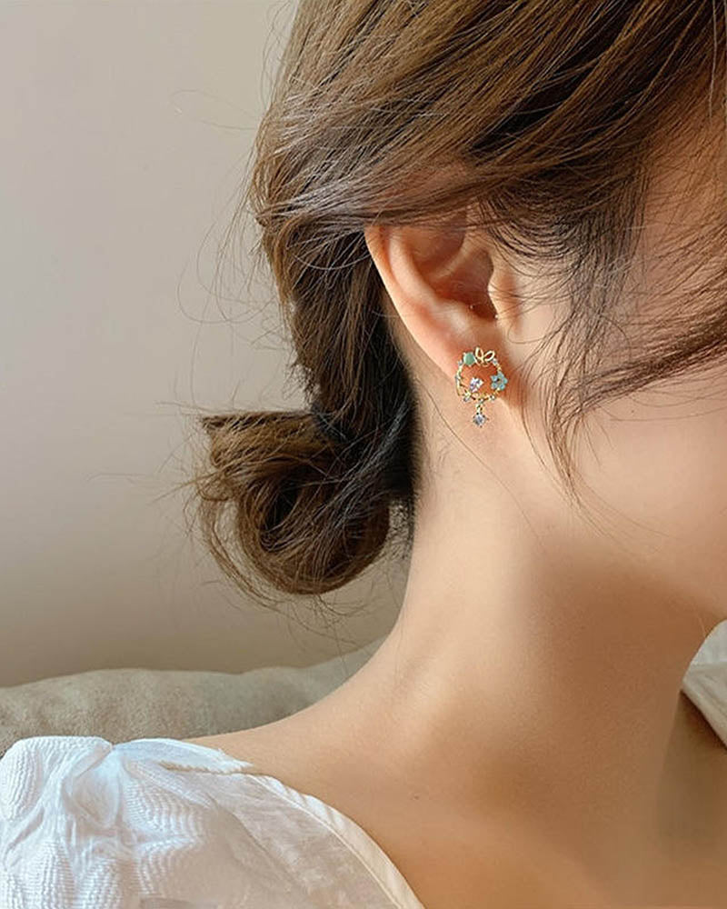 Floral Harmony Stud Earrings