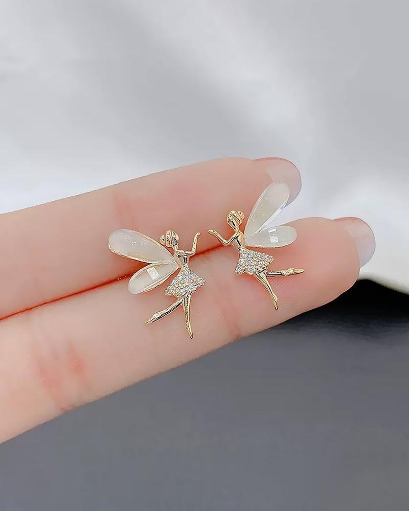 Fairy Ballerina Stud Earrings