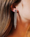 Falling Crystal Dangle Earrings