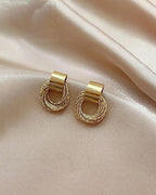 Golden Aura Hoop Earrings