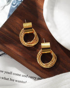Golden Aura Hoop Earrings
