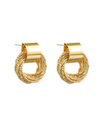 Golden Aura Hoop Earrings