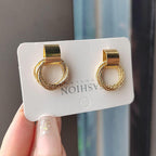 Golden Aura Hoop Earrings