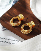 Golden Aura Hoop Earrings