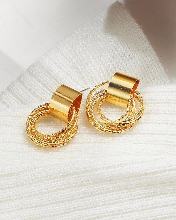 Golden Aura Hoop Earrings