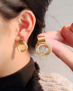Golden Aura Hoop Earrings