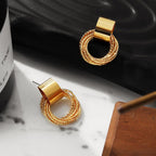 Golden Aura Hoop Earrings