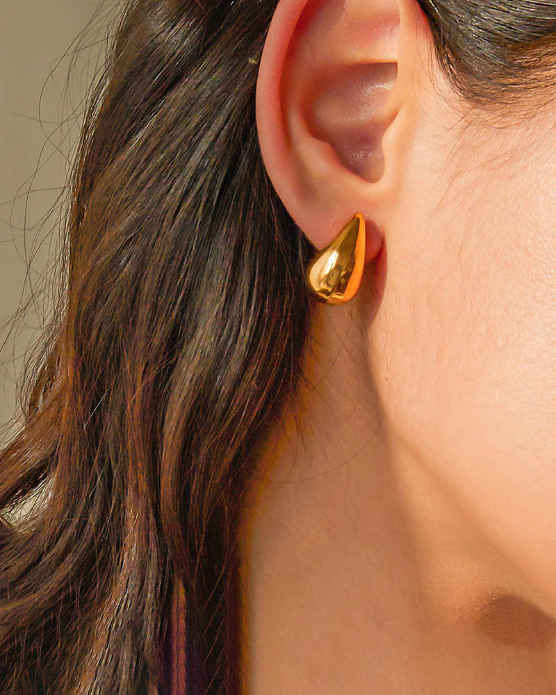 Golden Teardrop Earrings
