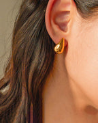 Golden Teardrop Earrings