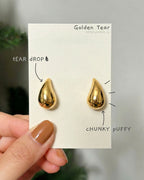 Golden Teardrop Earrings