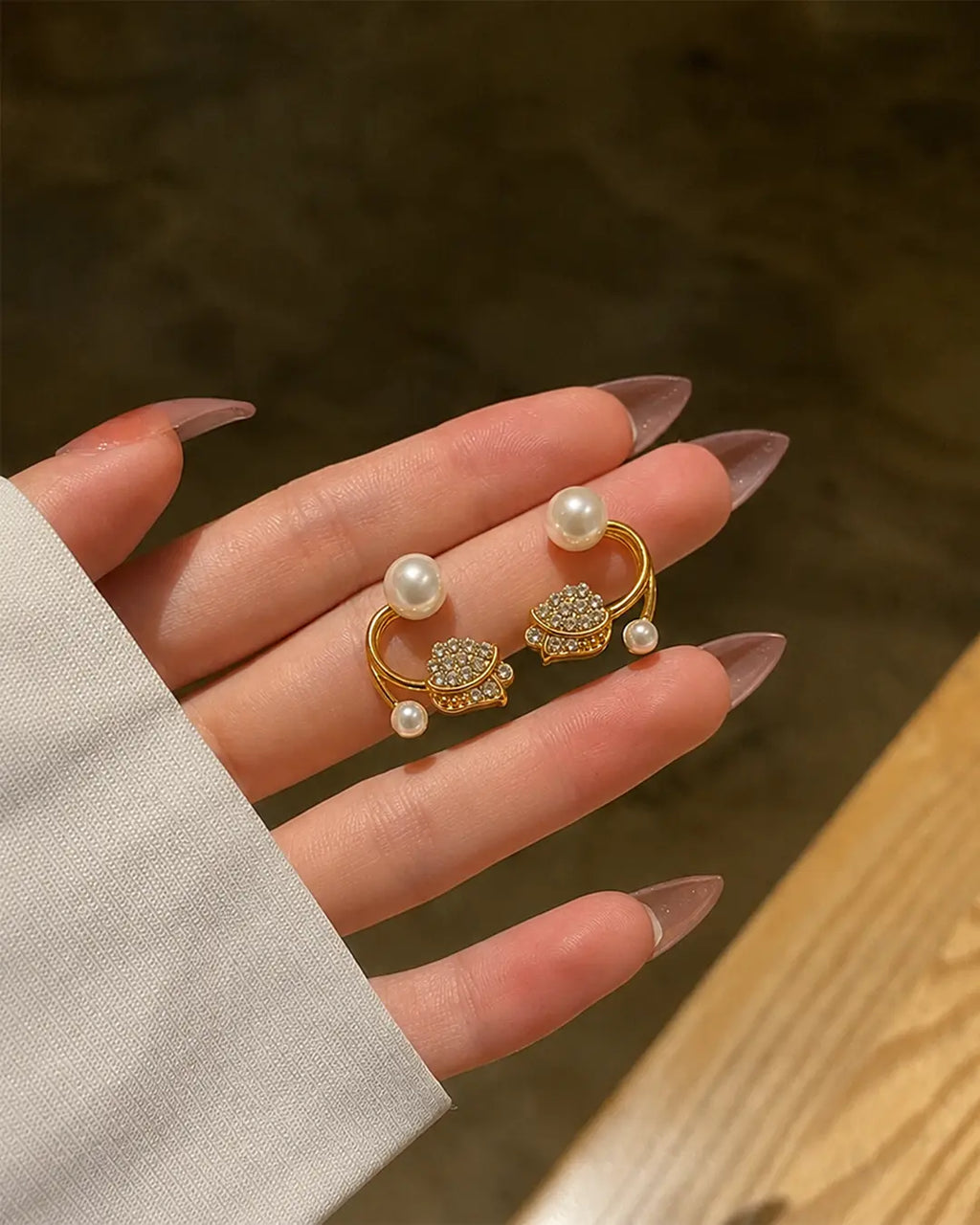 Golden Tulip Grace Earrings