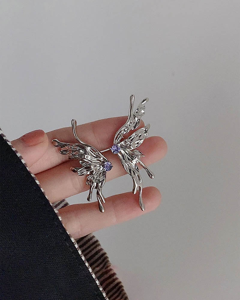 Gothic Wings Drop Earrings