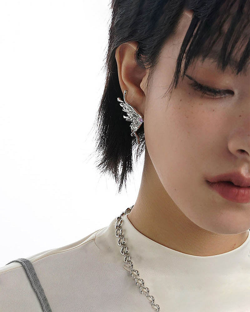 Gothic Wings Drop Earrings