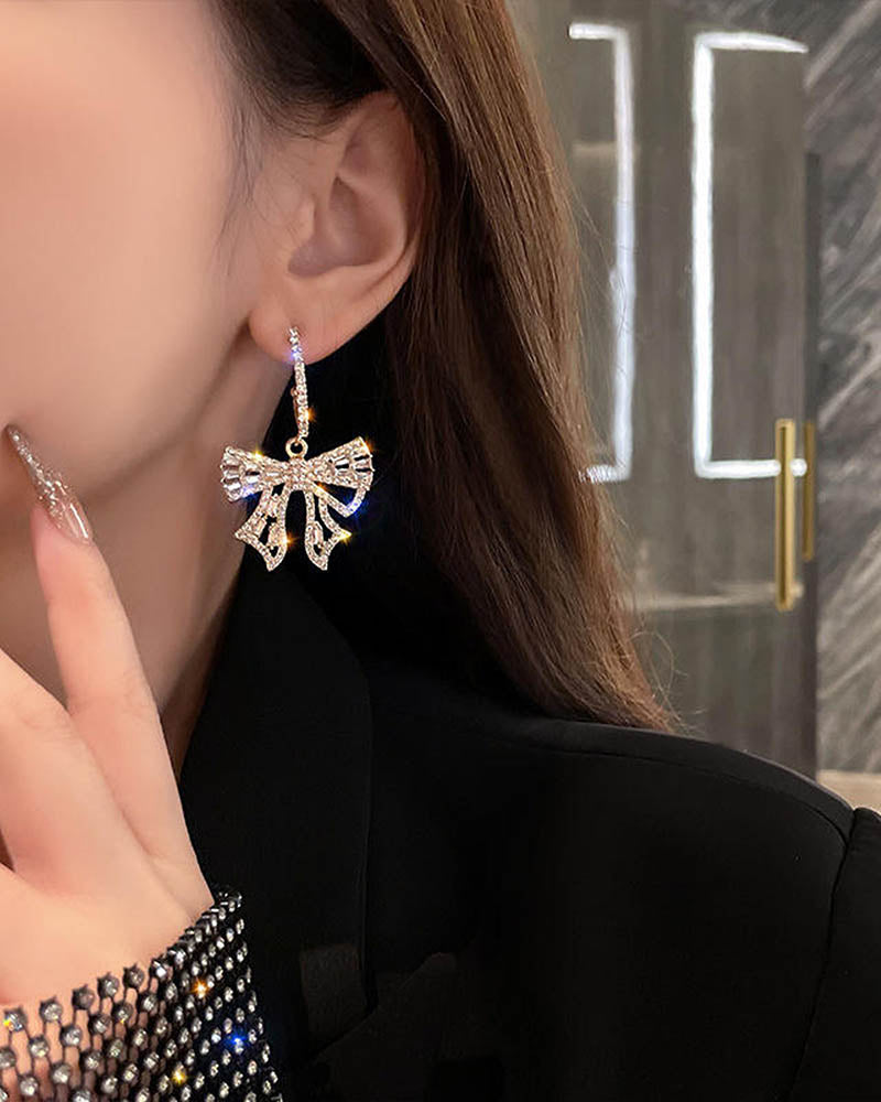 Loving Bow Drop Earrings