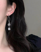 Lunar Orbit Dangle Earrings