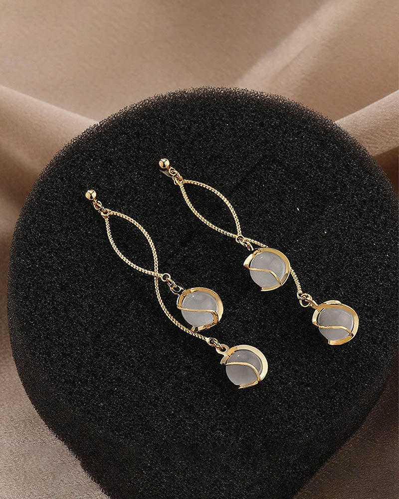 Lunar Orbit Dangle Earrings