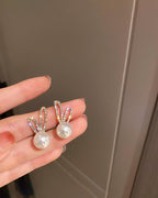 Luna Bunny gold Stud Earrings