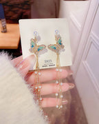 Lunar Butterfly Drop Earrings