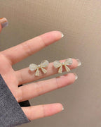 Moon Bow Stud Earrings