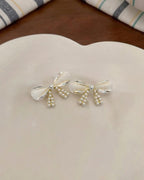 Moon Bow Stud Earrings