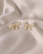 Moon Bow Stud Earrings