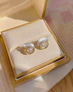 Oyster Pearl Drop Earrings