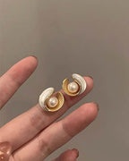 Oyster Pearl Drop Earrings