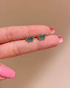 Ruby Butterfly Earrings