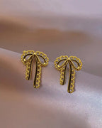 Scalloped Bow Earrings