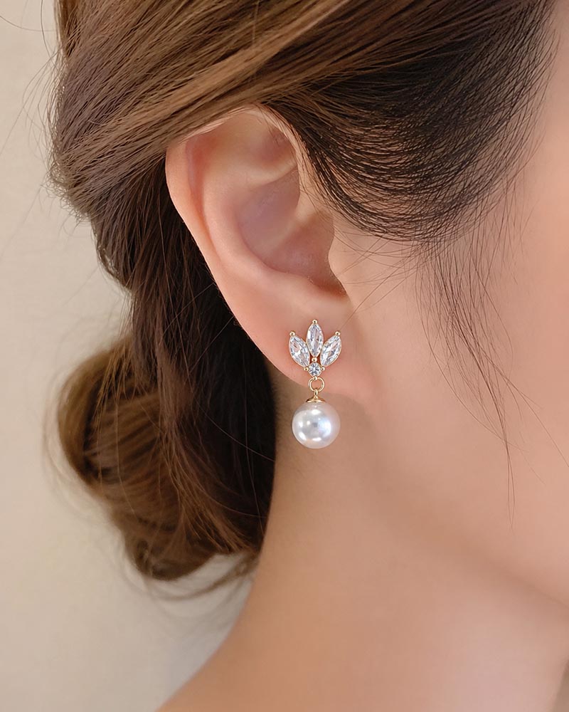 Prism Butterfly Wings Stud Drop Earrings