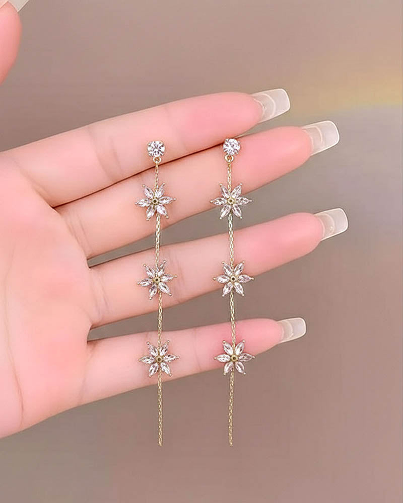 Starflora Crystal Dangle Earrings