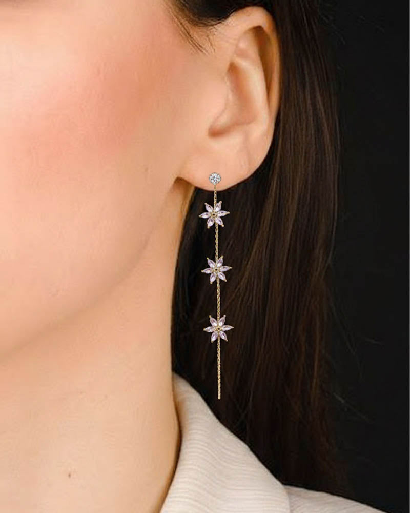 Starflora Crystal Dangle Earrings