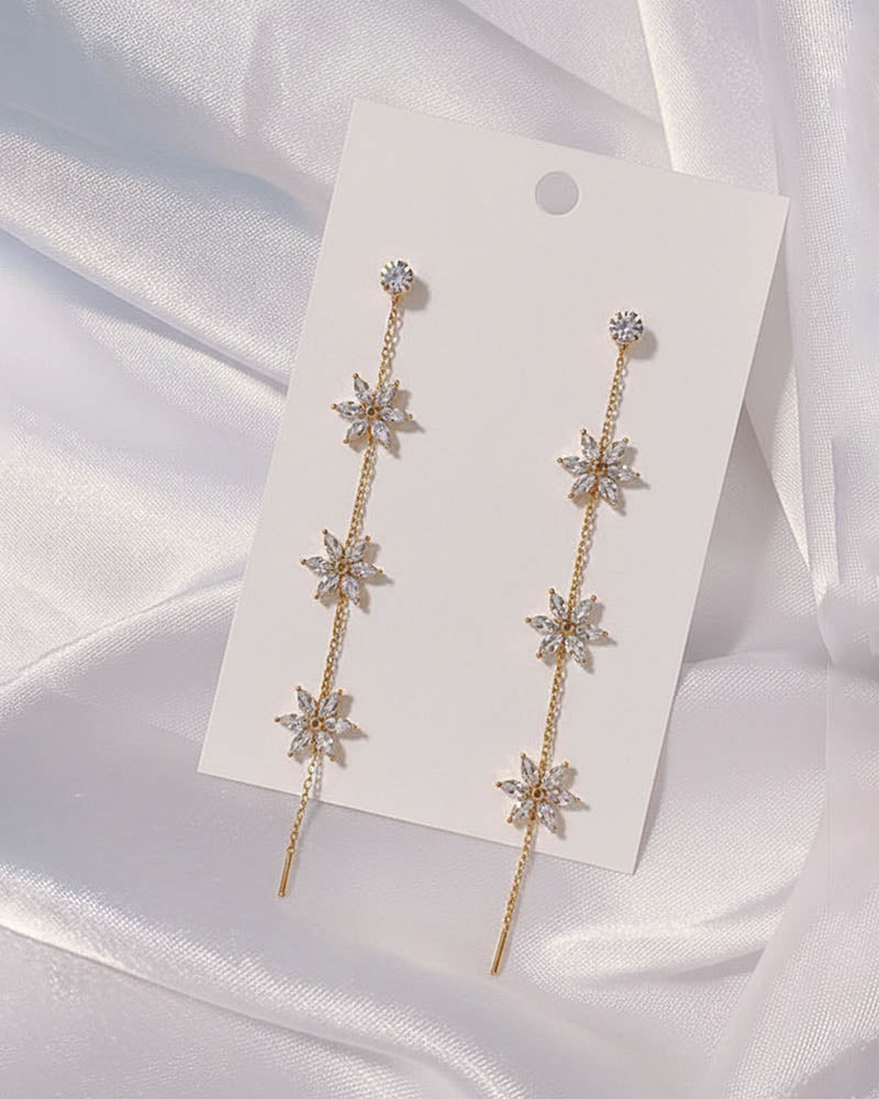 Starflora Crystal Dangle Earrings