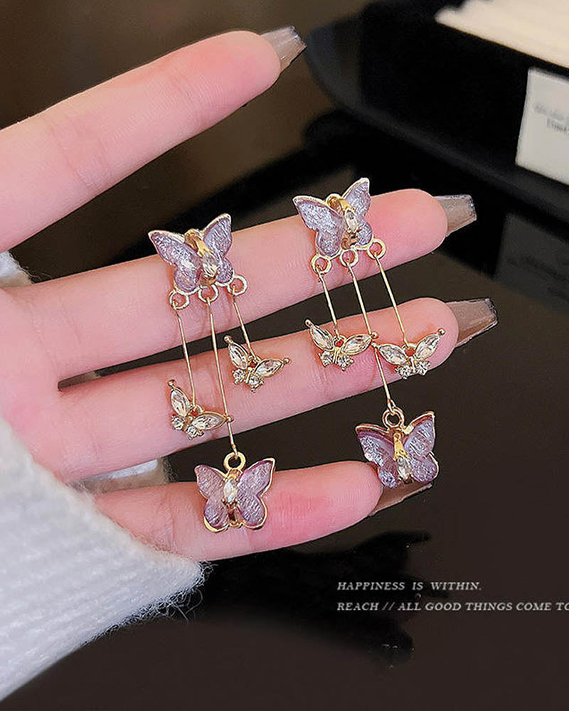 Twilight Butterfly Dangle Earrings