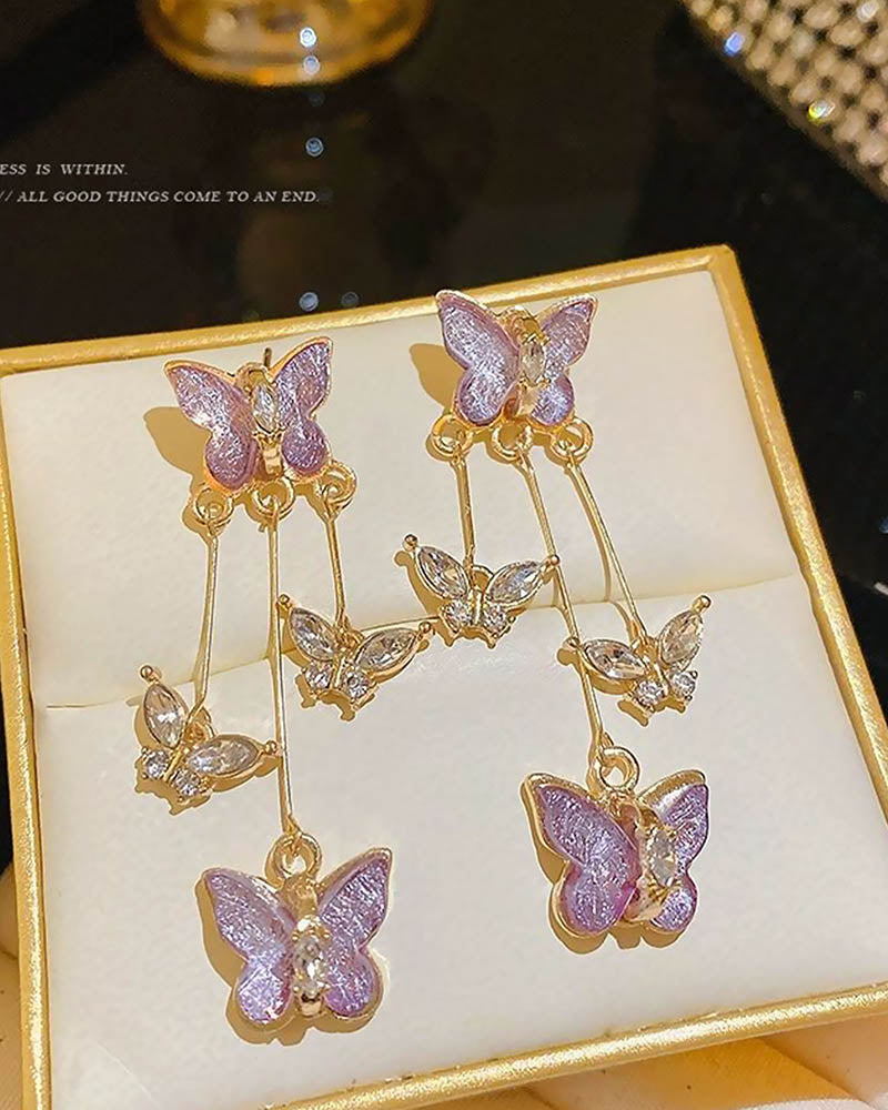 Twilight Butterfly Dangle Earrings