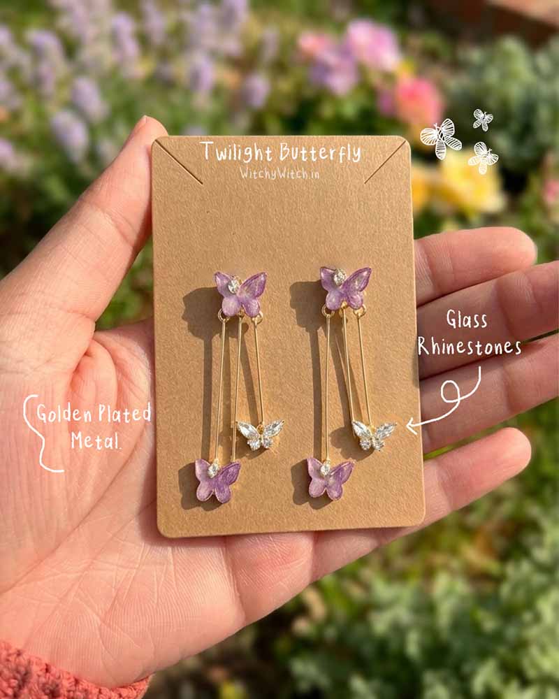 Twilight Butterfly Dangle Earrings