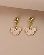 Vintage Scallop Drop Earrings