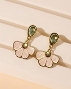 Vintage Scallop Drop Earrings